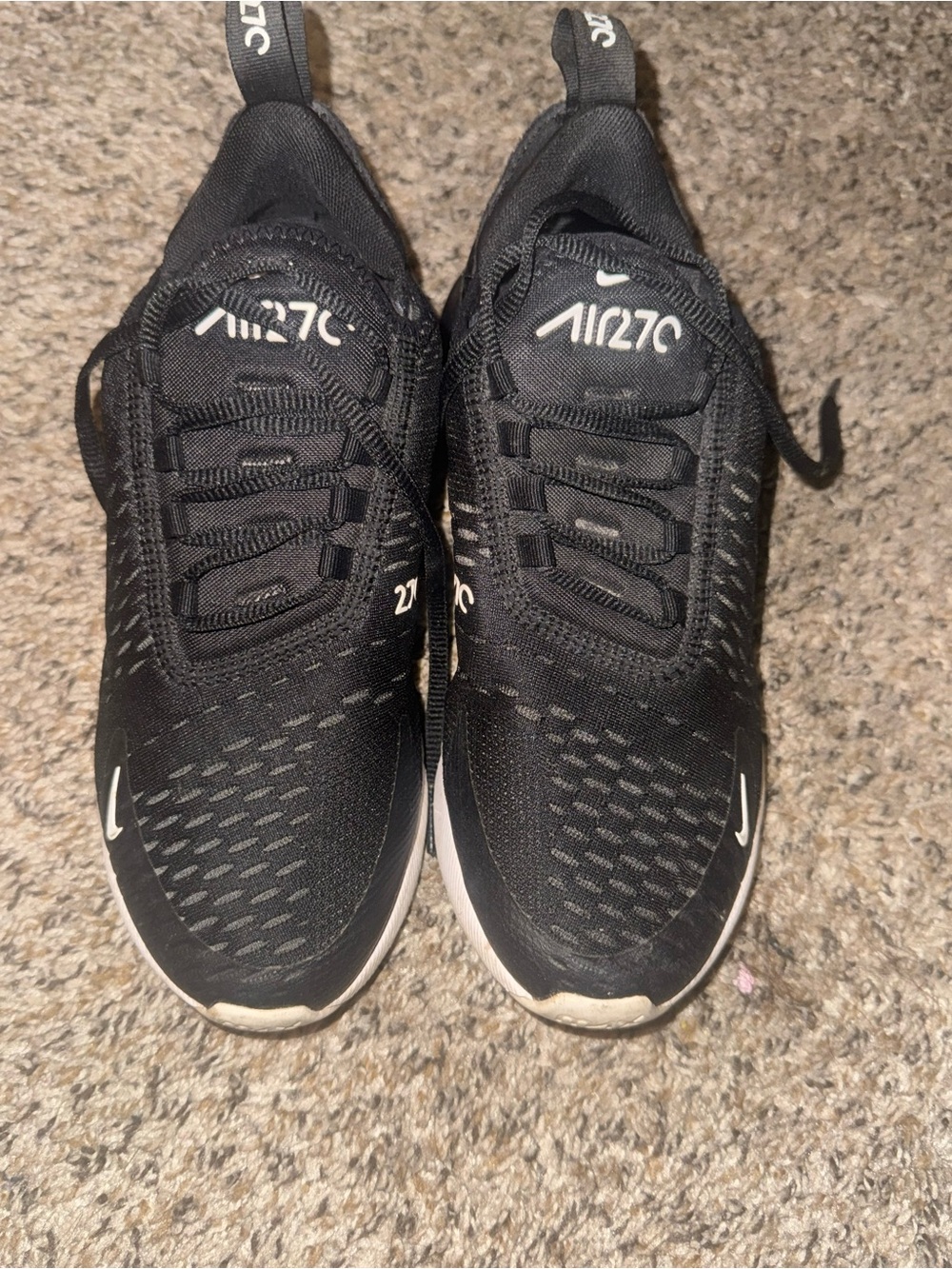 Nike Black & White Air270 Lightweight Running Shoes
